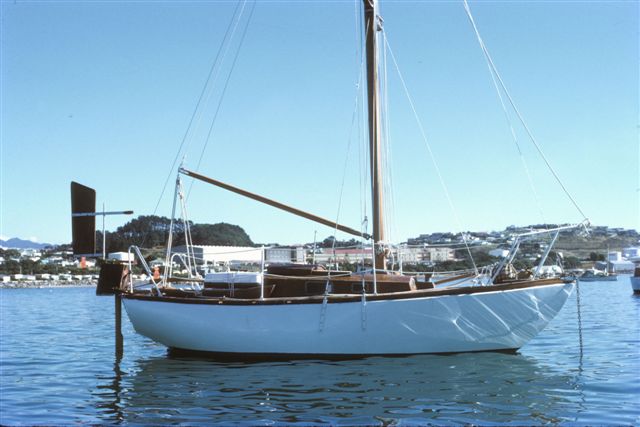 The finished article at New Plymouth NZ, prior to the 1974 Singlehanded Trans Tasman Race